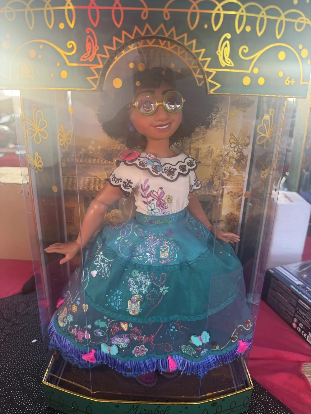 Disney Mirabel Embroidered Doll with Teal Skirt and White Blouse
